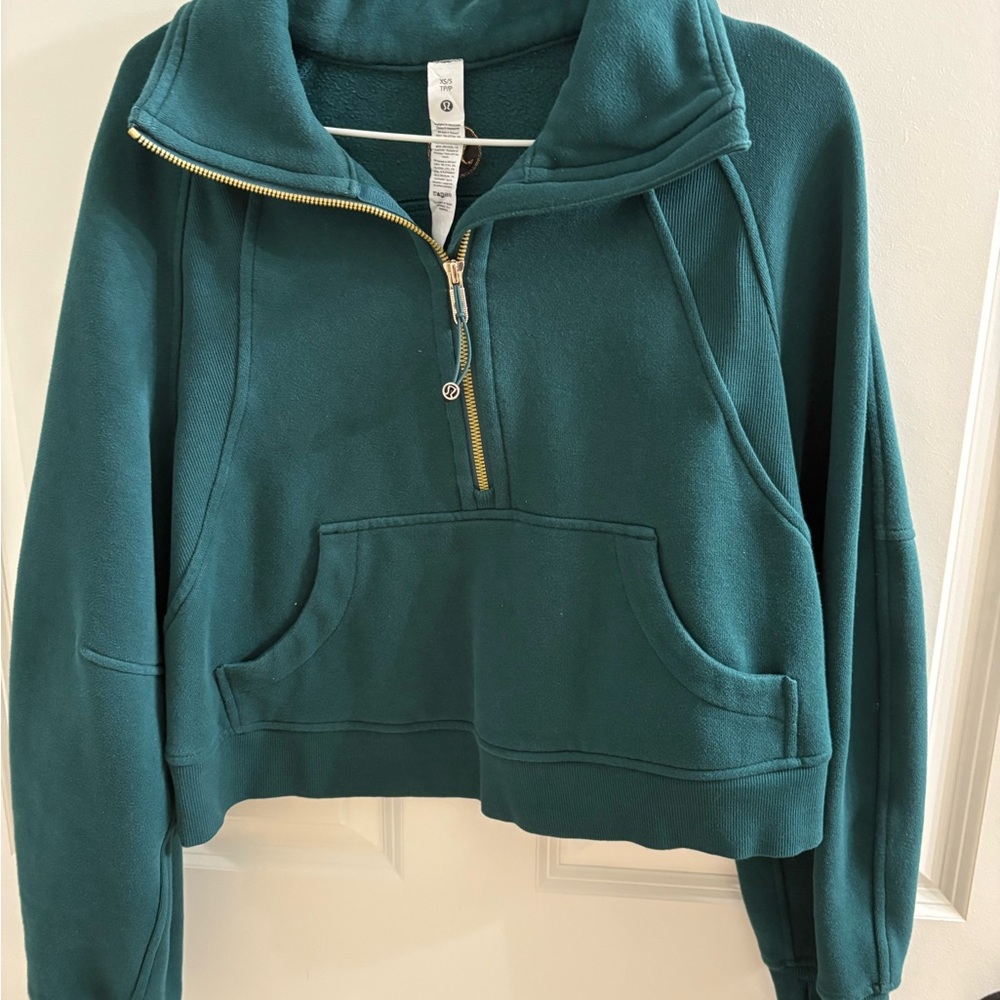 lululemon athletica Teal Cowl Neck Sweater